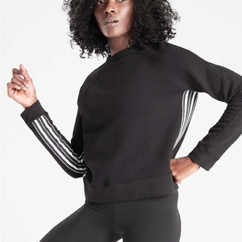 Athleta 24/7 Striped Crew Sweatshirt – Women’s Small